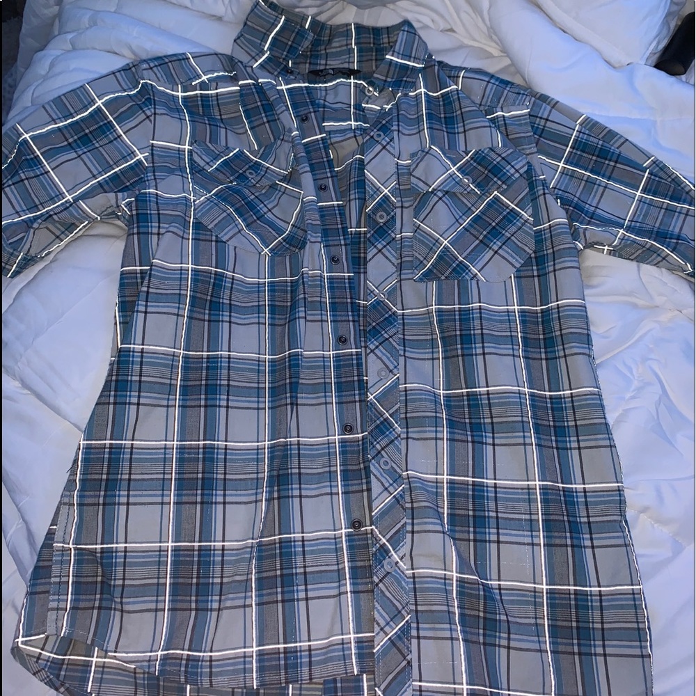 Men’s Northface button down short sleeve